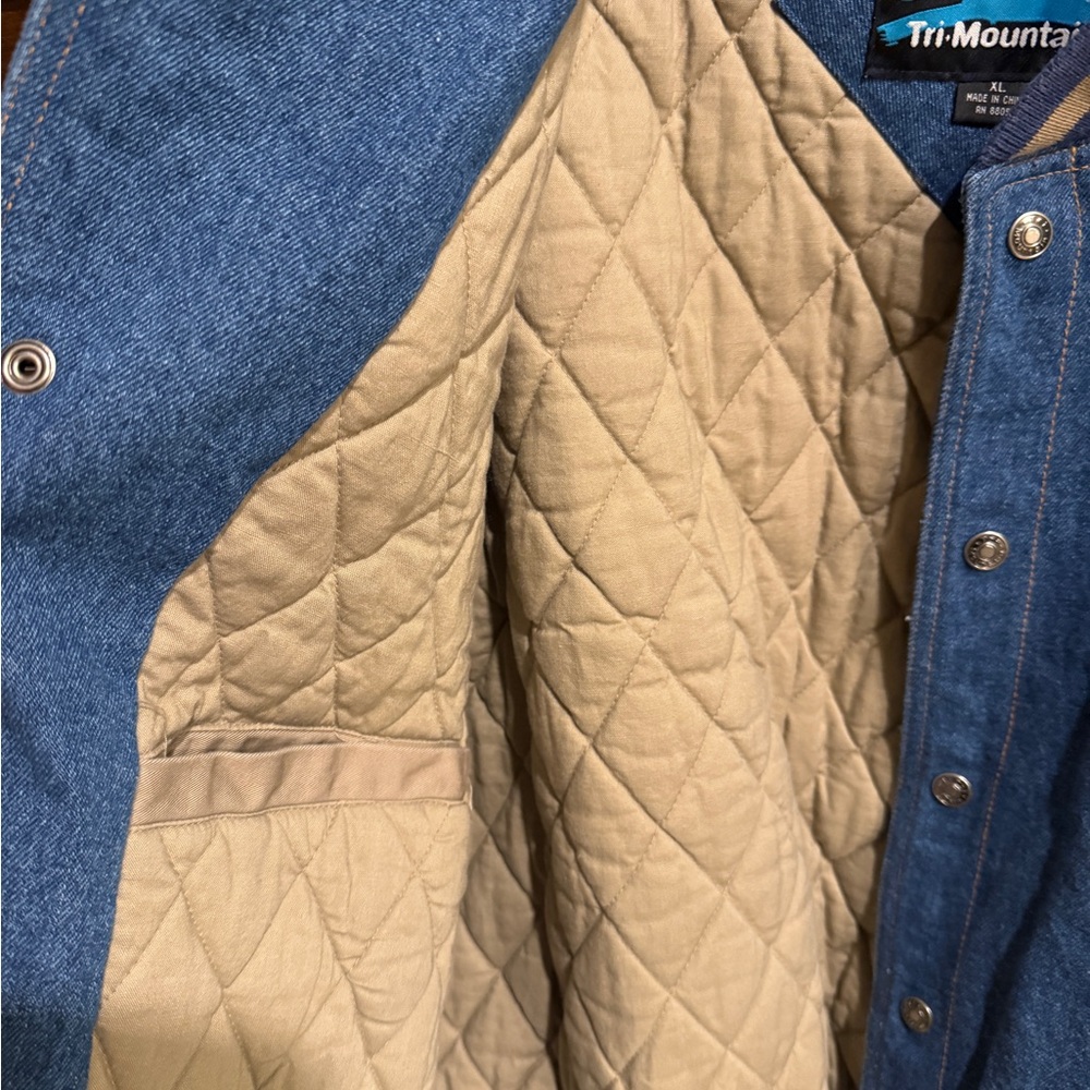 Blue and Tan Military Field Jacket - Picture 2 of 6
